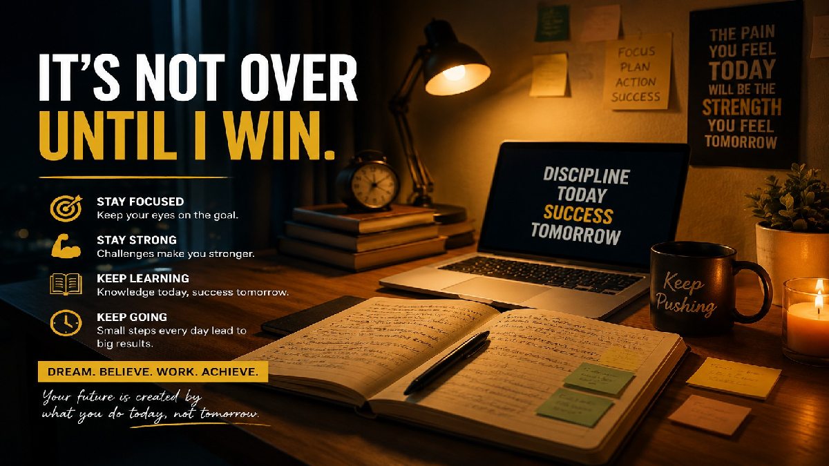 It’s Not Over Until You Win