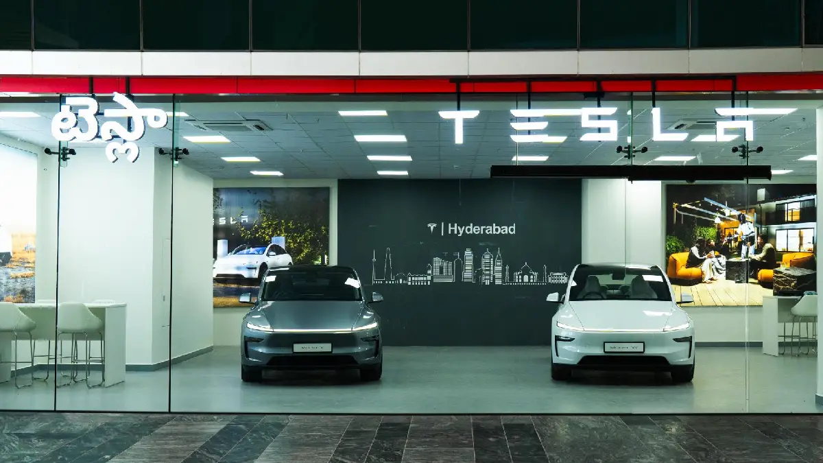 Tesla Opens Hyderabad Experience Centre | Photo Credit: https://x.com/SERobinsonJr/status/2067287658825408870