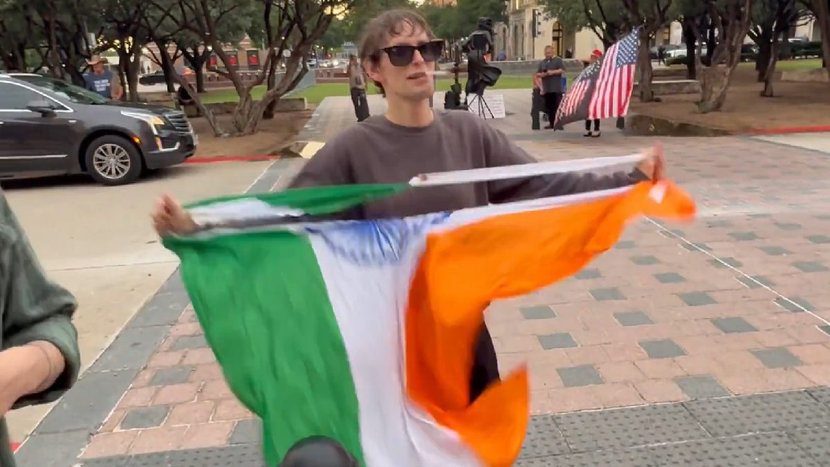 Texas Viral Video: Man Tears Indian Flag Outside Frisco City Hall, Sparks Online Outrage