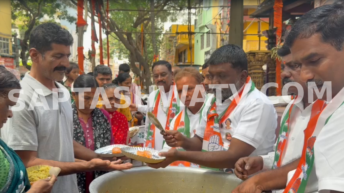 ಮುಖ್ಯಮಂತ್ರಿಯಾದ ಡಿ.ಕೆ.ಶಿವಕುಮಾರ್ - ರಾಜಧಾನಿಯಲ್ಲಿ ಅನ್ನದಾನ, ಸಿಹಿ ಹಬ್ಬದ ಮೂಲಕ ಕಾಂಗ್ರೆಸ್ ವಿಜಯೋತ್ಸವ!!