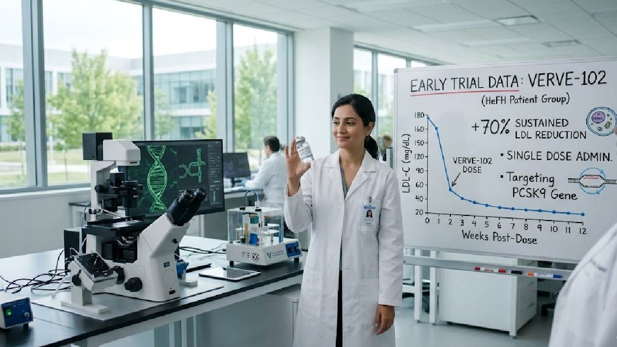 VERVE-102 Gene Therapy Cuts Bad Cholesterol by 62% With Single Treatment, Early Trial Shows