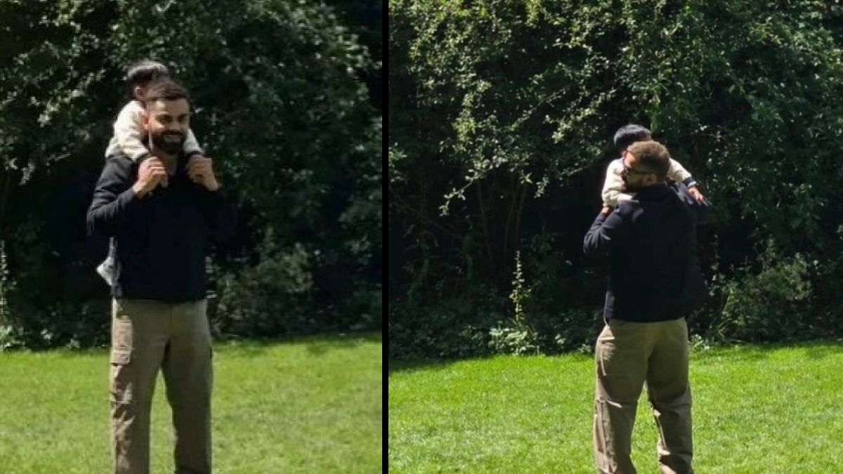 Virat Kohli Enjoys Cherished Family Moments with Son Akaay in UK Park