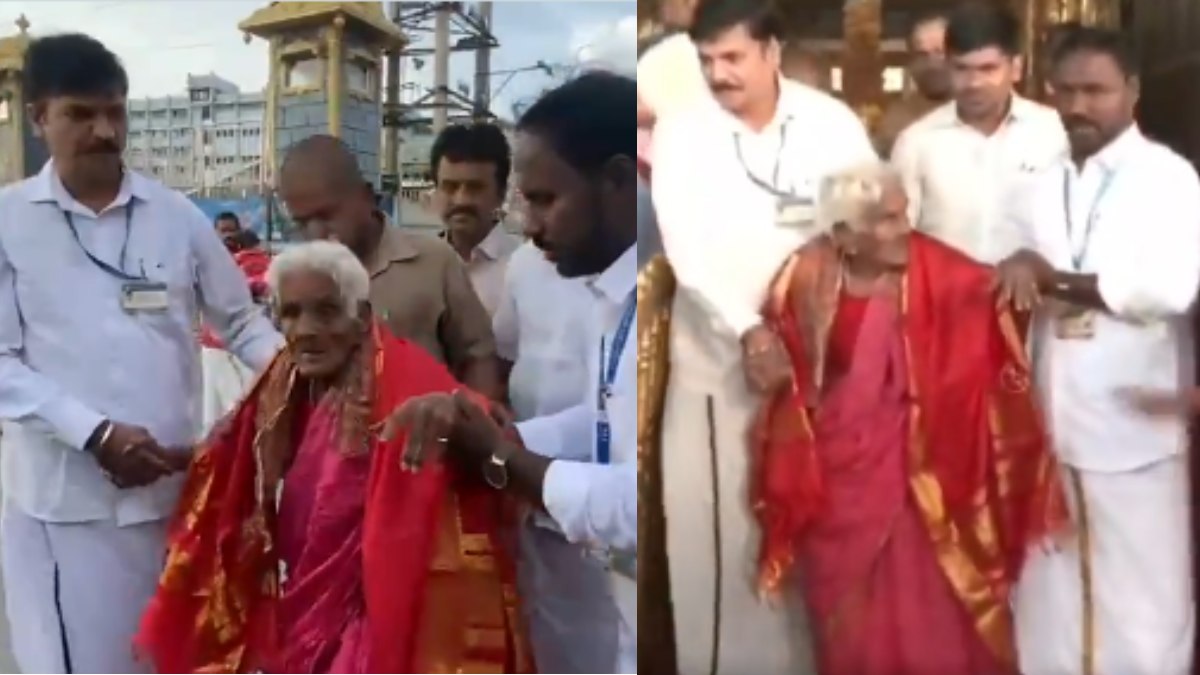 116ರ ಅಜ್ಜಿಯ ಸಾಹಸಕ್ಕೆ ತಲೆಬಾಗಿದ ತಿರುಪತಿ | Photo Credit: https://x.com/GulteOfficial | https://x.com/ANI