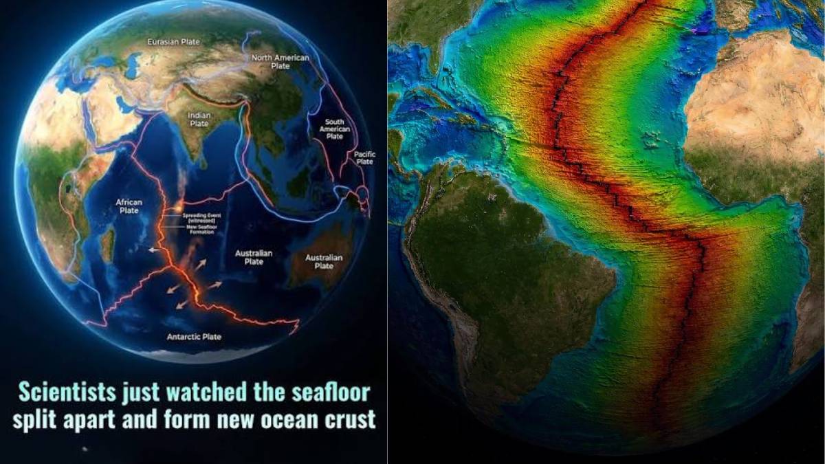 Scientists Witness Seafloor Splitting Apart to Form New Ocean Crust in Extraordinary Geological Discovery