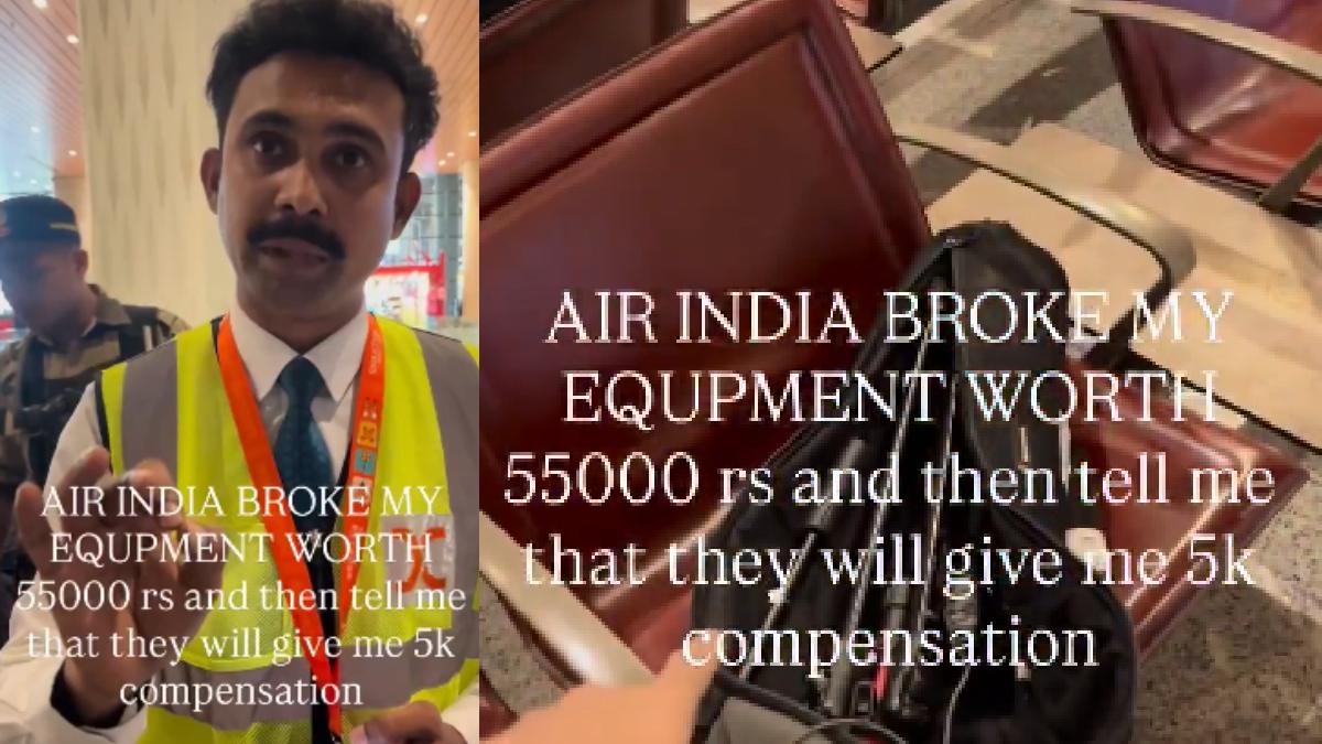 ₹55,000 Tripod Broken, ₹5,000 Offered: Air India Faces Backlash Over Passenger's Damaged Camera Gear