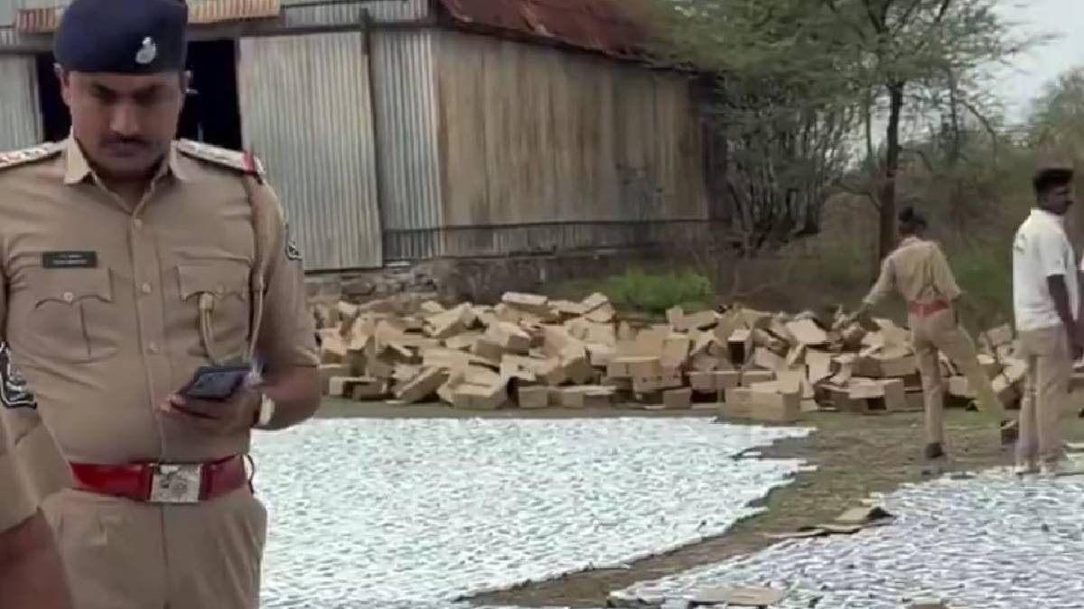 Palghar Police Bust Illegal Liquor Smuggling Racket, Seize ₹22.9 Lakh Worth of Alcohol; Driver Arrested