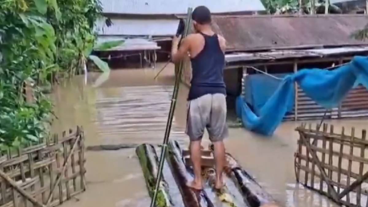 Assam floods | Photo Credit: https://x.com/NewsArenaIndia