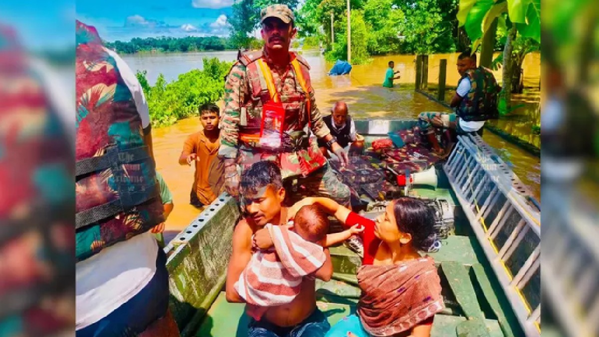 Assam Flood Crisis Deepens: Over 1.15 Lakh People Shifted to Relief Camps