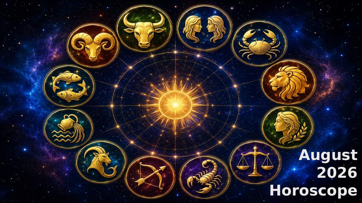 August 2026 Horoscope: Exalted Jupiter, Strong Sun and Mercury Bring Major Changes for All 12 Zodiac Signs