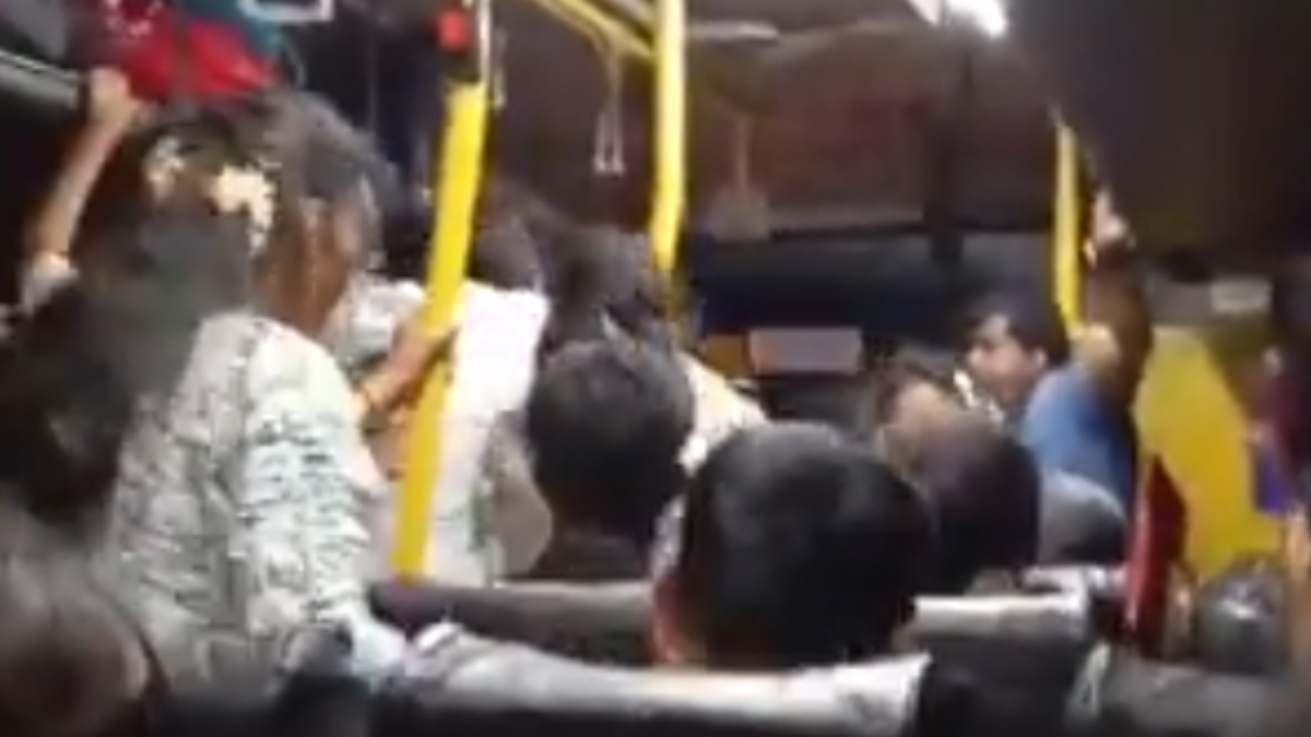 Woman Slaps Co-Passenger After Alleged Misconduct on KSRTC Bus in Bengaluru; Police Probe Incident