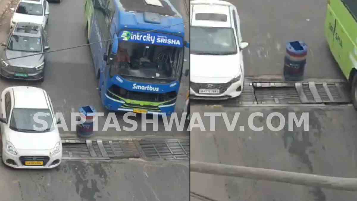 Exposed Drainage Grills Turn Bengaluru's Hennur Underpass Into an Accident-Prone Stretch