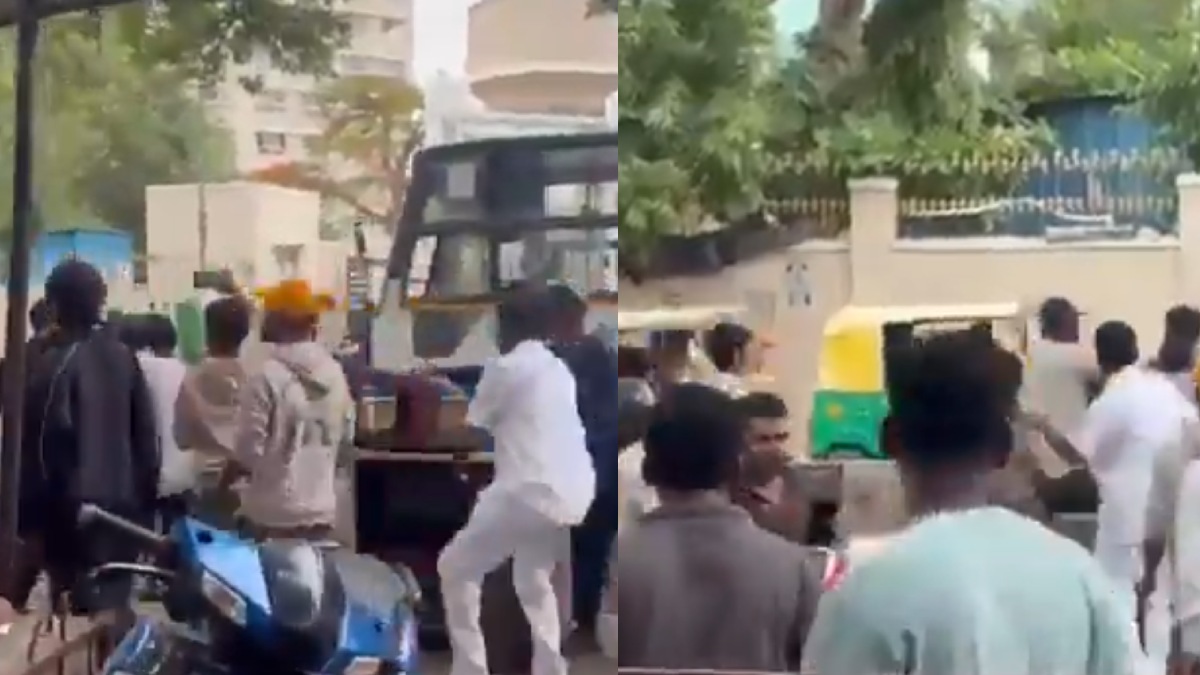 Five Held After Alleged Attack on GBA Officials During Safe Footpath Drive in Bengaluru's Shivaji Nagar | Photo Credit: https://x.com/_Avykt