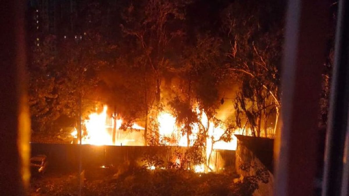 Inferno in Bengaluru: 25 Cars Reduced to Ashes in Massive Thanisandra Garage Fire, No Casualties Reported
