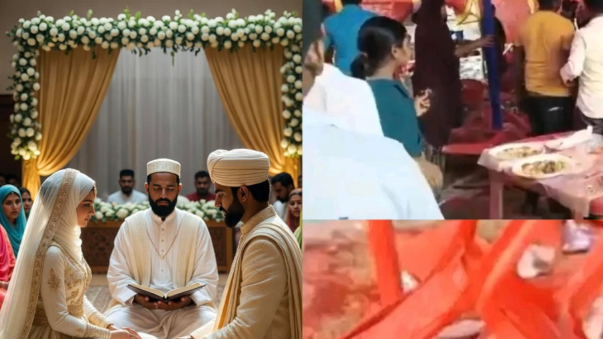 Promised Mutton, Served Chicken: Bihar Wedding Brawl Leaves 12 Injured | Photo Credit: https://x.com/VibhaRajBhar