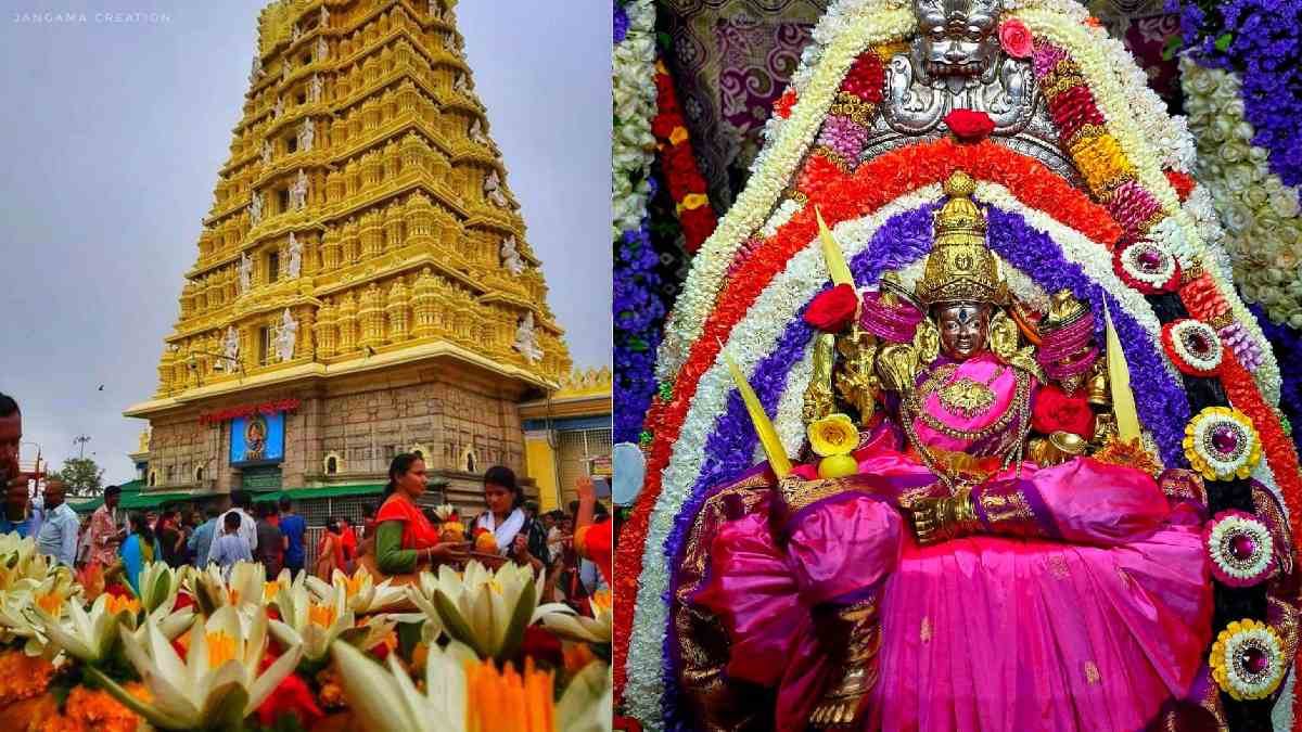 Second Ashada Friday: Huge Rush at Chamundi Hills as Goddess Chamundeshwari Receives Special Lakshmi