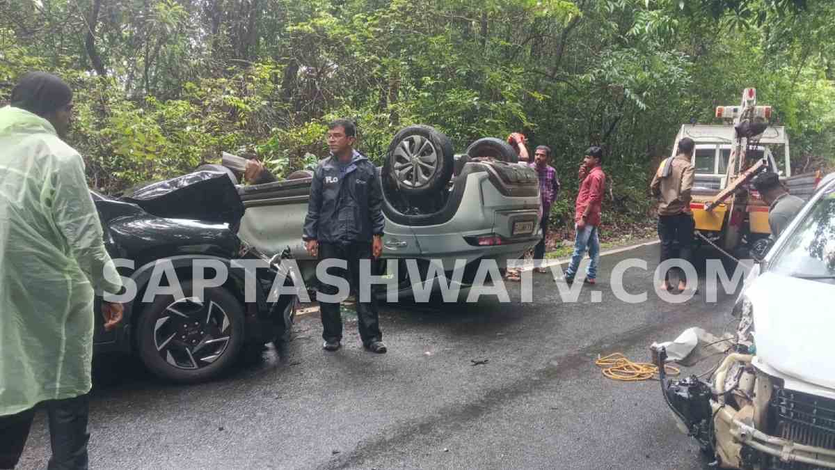 Chikkamagaluru: Oil Spill on NH-169 Causes Multi-Vehicle Crash Near Mala Ghat