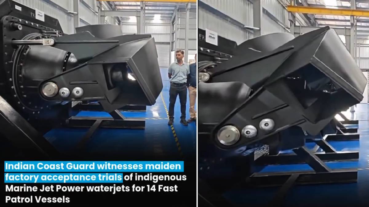 India Clears Indigenous Marine Jet Power Waterjet Trials | Photo Credit: https://www.instagram.com/reel/Da2S4Nzv7G2/