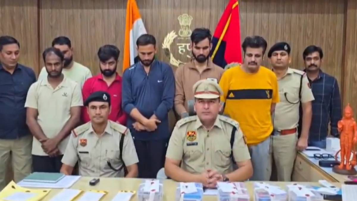 Gurugram Police Arrest 6 | Photo Credit: https://x.com/NewsArenaIndia