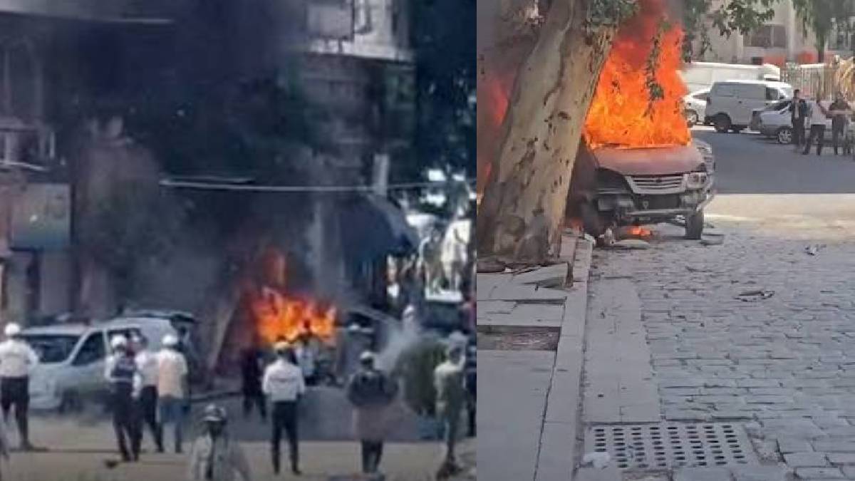 https://www.instagram.com | Photo Credit: Burning vehicles after Damascus twin blasts
