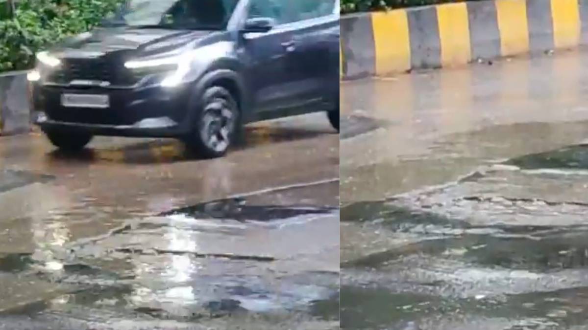 Dangerous Pothole on LBS Marg at Mulund West Demands Immediate Action Before a Serious Accident Occurs