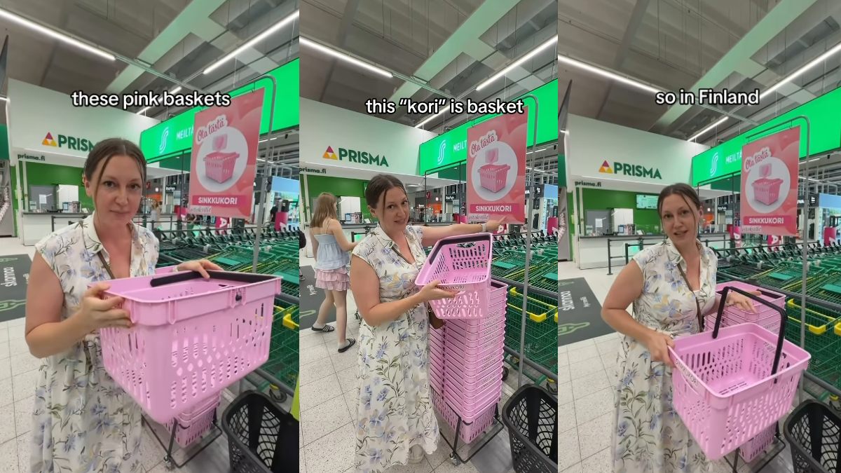 Finland’s Viral Pink Basket Trend Helps Singles Find Love While Grocery Shopping
