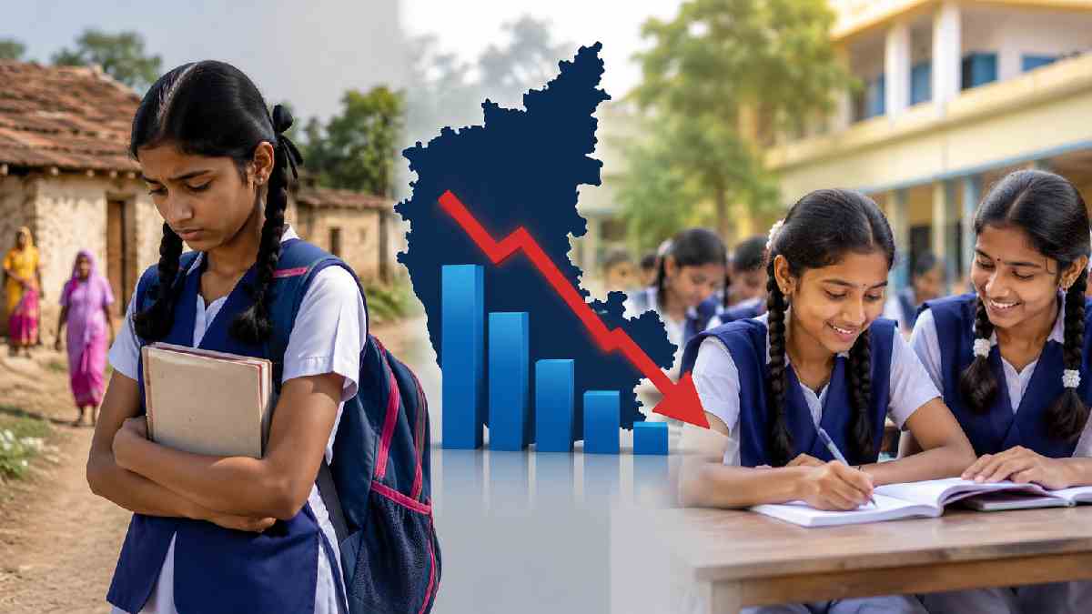 Karnataka Tops Major States in Girls' School Dropout Rate at Secondary Level, UDISE+ Report Raises Alarm