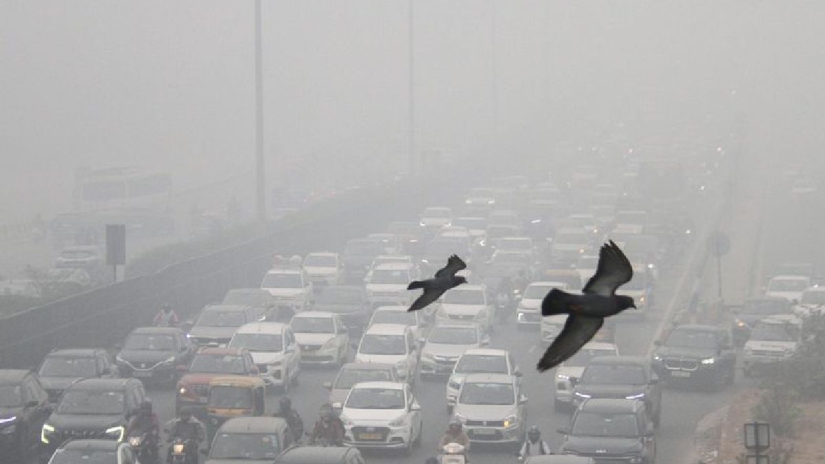 Gurugram air pollution today | Photo Credit: https://www.tribuneindia.com