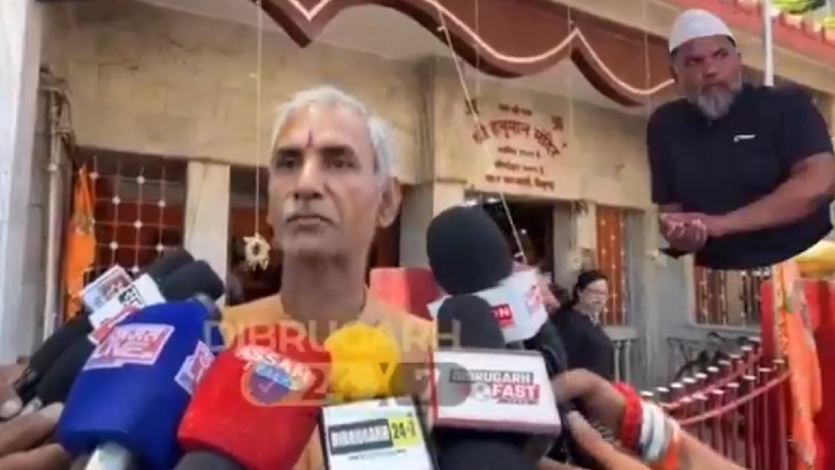 Police Probe Alleged Disruption of Worship at Hanuman Temple in Dibrugarh | Photo Credit: https://x.com/Abhishekkkk10
