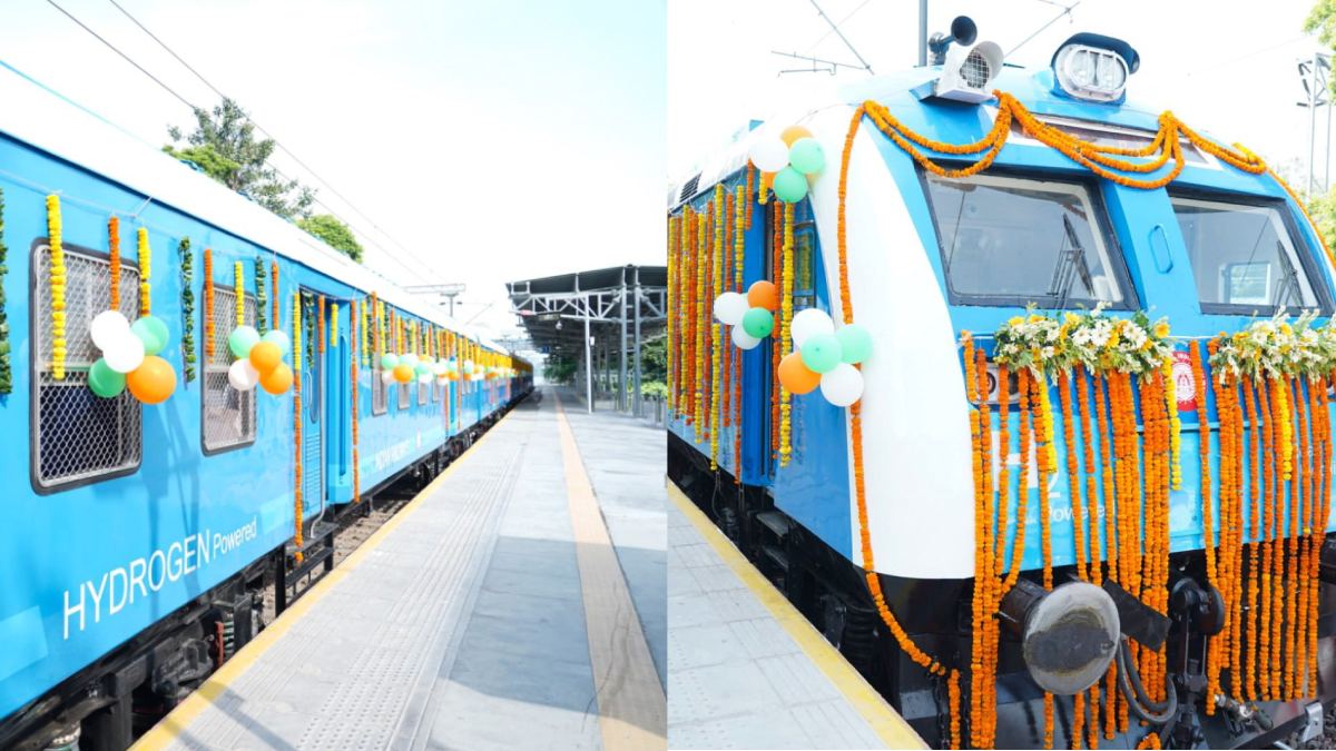 ಹೈಡ್ರೋಜನ್ ರೈಲು ಭಾರತ, ಪರಿಸರ ಸ್ನೇಹಿ ರೈಲ್ವೆ | Photo Credit: https://pbs.twimg.com