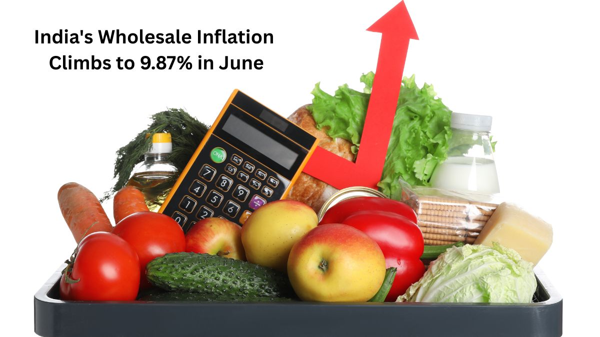 India Wholesale Inflation Rises to 9.87% in June 2026 Amid High Food Prices