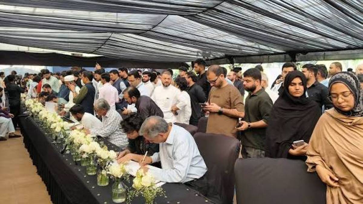 Indian representatives attend the funeral ceremony of Iran's late Supreme Leader Ali Khamenei in Tehran as Iranian officials acknowledge India's gesture of solidarity. | Photo Credit: https://www.facebook.com