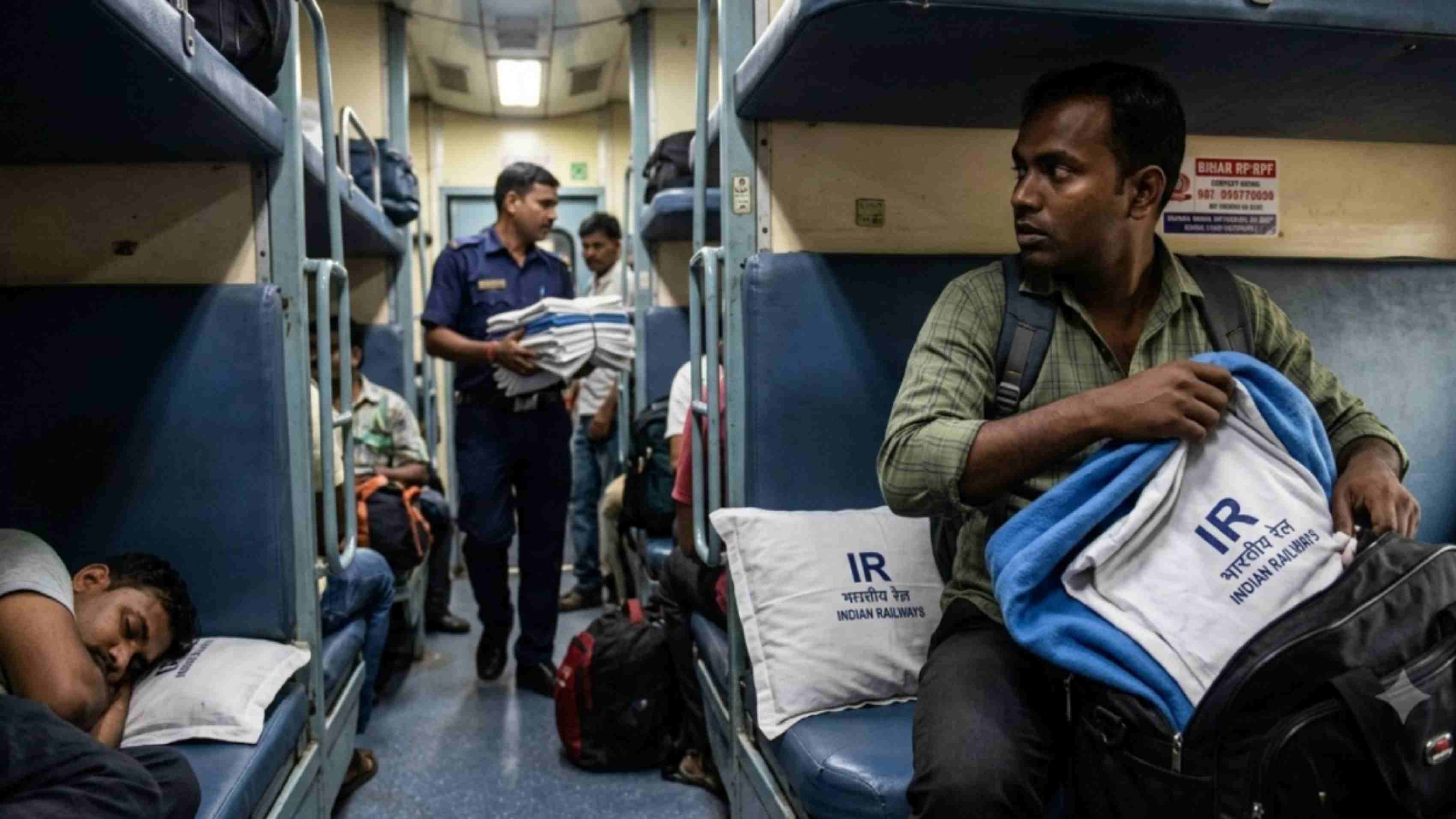 Over 1.27 Crore Bedsheets, Blankets and Towels Stolen From AC Trains in Four Years, Railways Faces Massive Losses