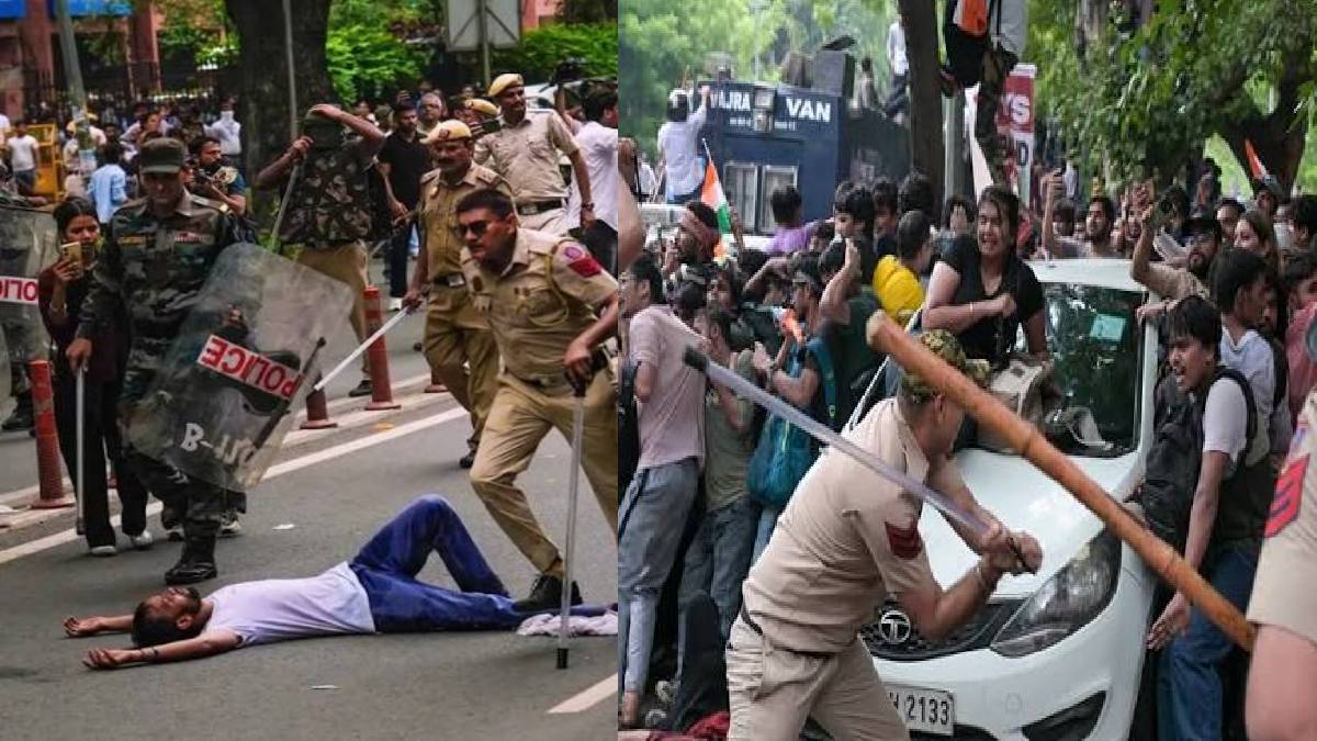 Delhi Police ACP Injured in Stone-Pelting Near Jantar Mantar