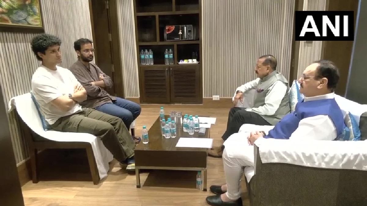 ಜೆ.ಪಿ. ನಡ್ಡಾ, ಜಿತೇಂದ್ರ ಸಿಂಗ್, CJP ನಿಯೋಗ, ದೆಹಲಿ ಸಭೆ | Photo Credit: https://x.com/ANI