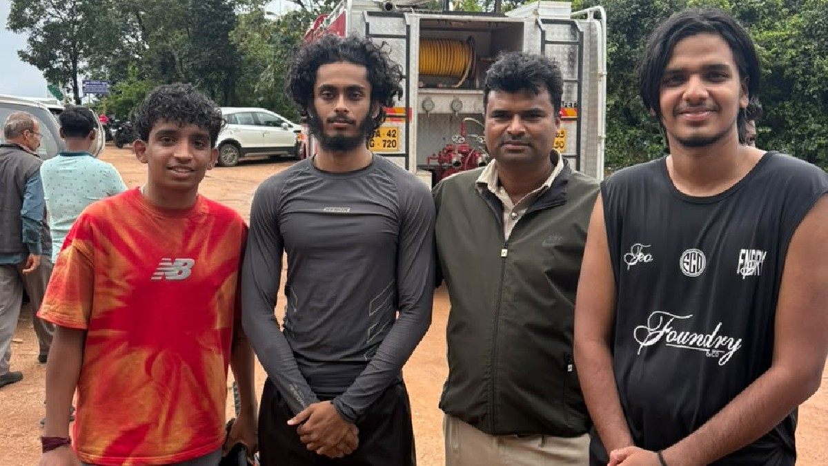 College Students Dramatically Rescued After Getting Trapped at Mallalli Falls in Kodagu