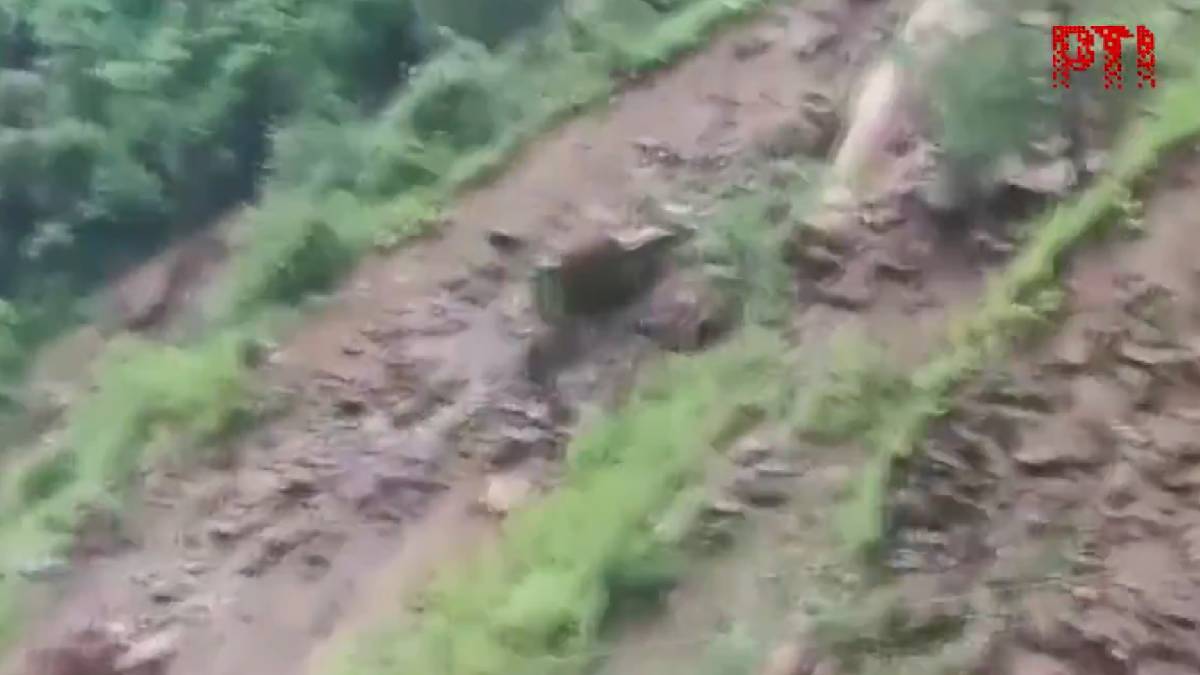 Chamba Hit by Rain Fury: Landslides Bury Vehicles, Residents Moved to Safety Amid Heavy Downpour