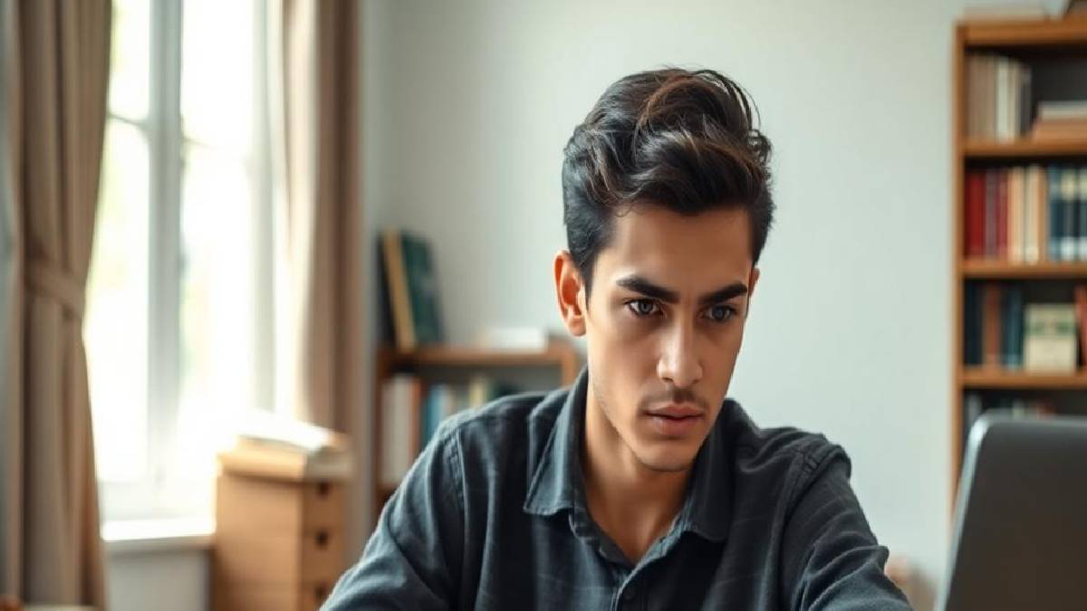 Illustartion of a Competitive exam preparation student | Photo Credit: https://www.facebook.com