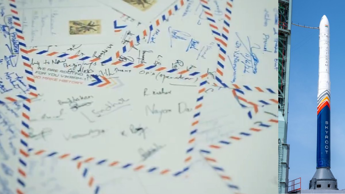 PM Modi’s Handwritten ‘Vande Mataram’ Postcard Travels to Space | Photo Credit: x.com/ians_india