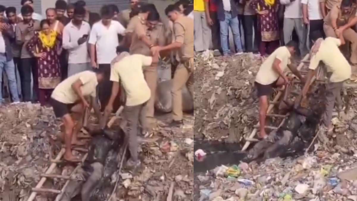 Young woman body found in Mughalsarai canal | Photo Credit: https://x.com/RaviRaj13857831