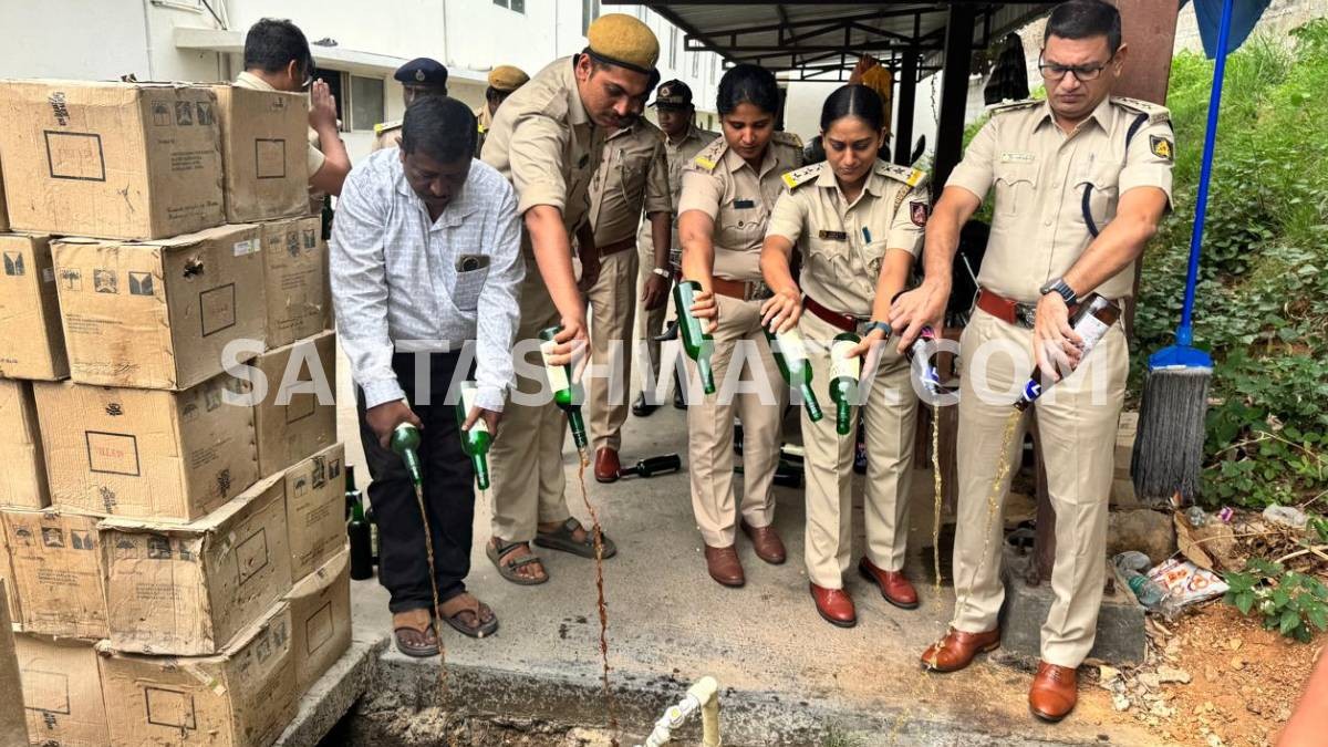Mysuru Excise Department Destroys Expired Liquor and Beer Worth ₹24 Lakh in Major Enforcement Drive