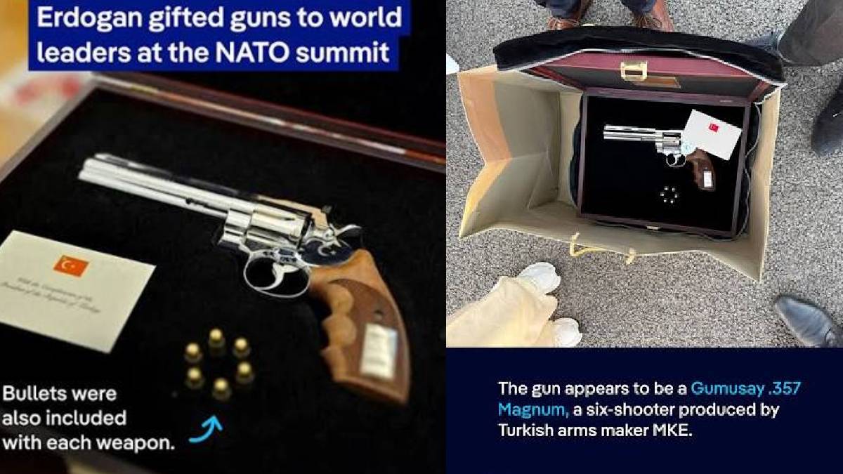 Erdogan’s Vintage Gun Gift to NATO Leaders | Photo Credit: https://www.instagram.com