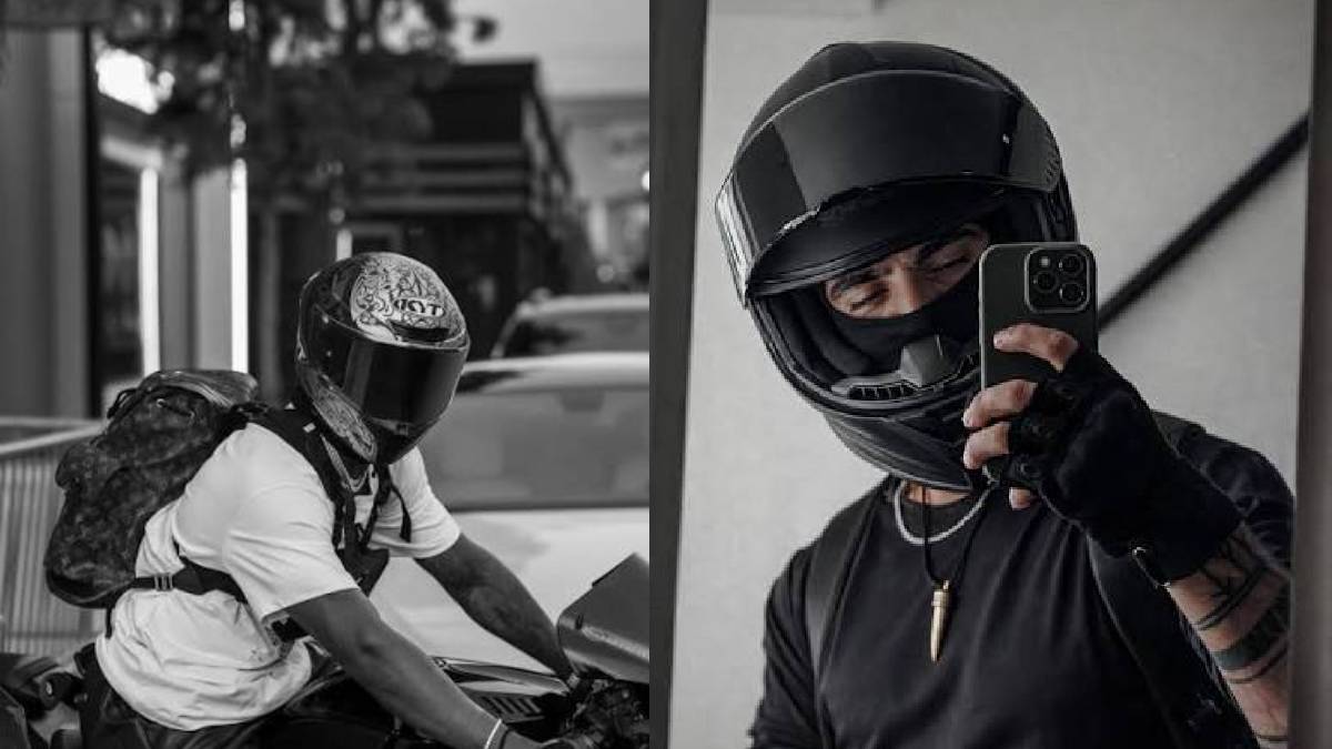 Person wearing motorcycle helmet | Photo Credit: https://www.instagram.com