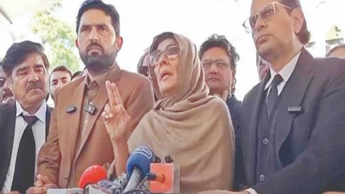 Aleema Khan speaking to the media | Photo Credit: https://images.openai.com