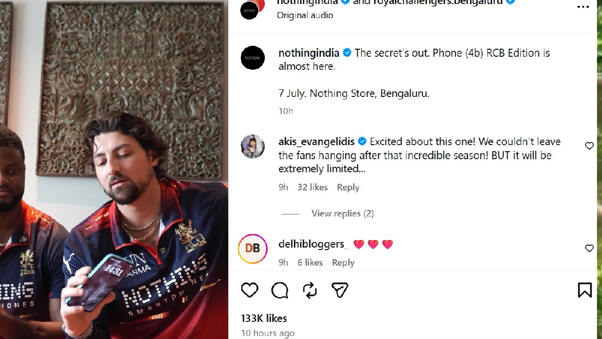 Nothing Phone 4b RCB Edition Officially Teased Ahead of July 7 Launch