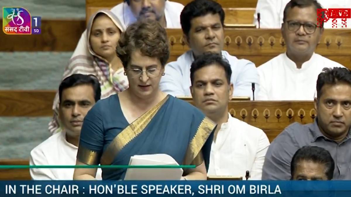 'Students Seek Justice, Not Charity': Priyanka Gandhi Targets Government During Lok Sabha Debate
