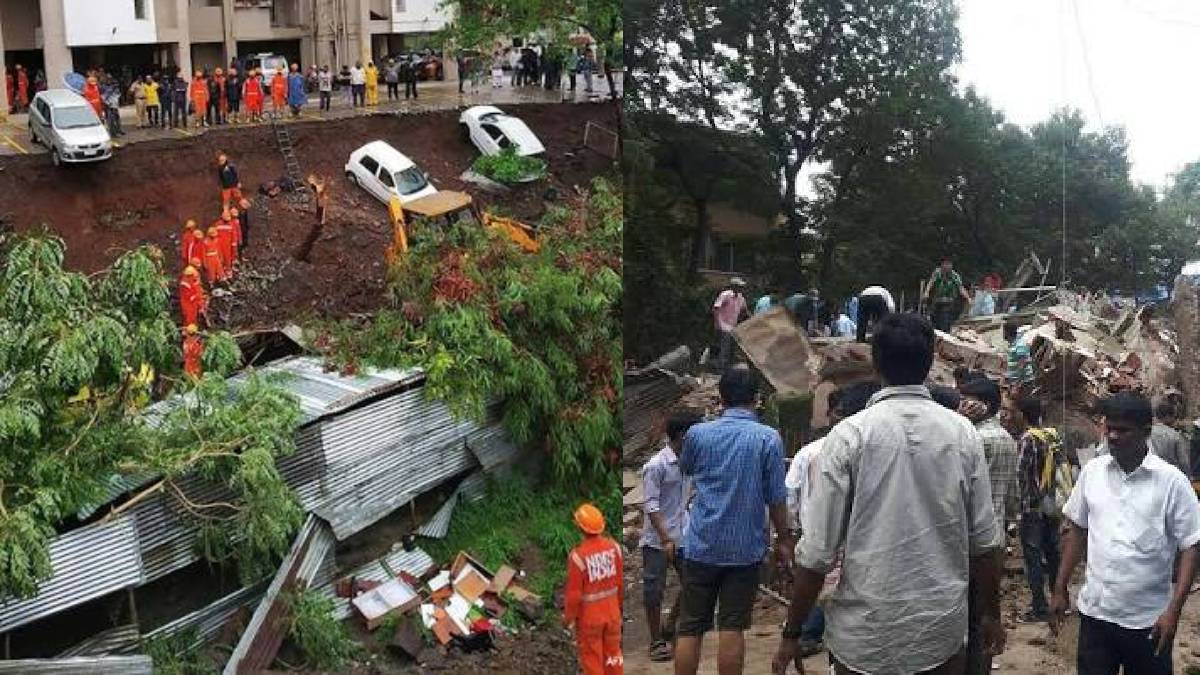 Pune Tragedy: Waste Mound Collapses on Building During Heavy Rain, 16 Feared Trapped