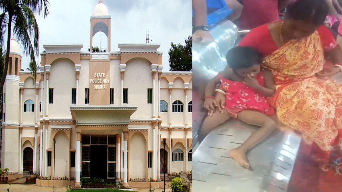 Odisha Police's Swift Rescue Saves 3-Year-Old Girl After Leg Gets Trapped in Steel Chair at Puri Railway Station | Photo Credit: https://x.com/odisha_police