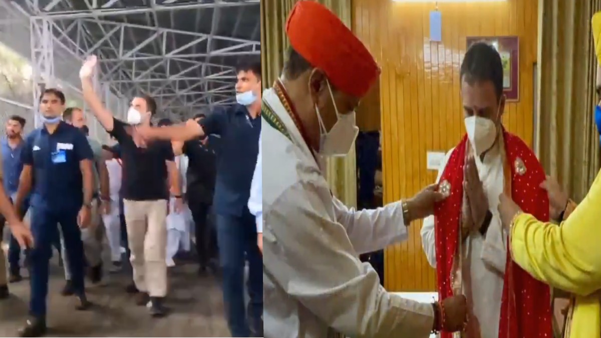 Rahul Gandhi Walks 14 km to Mata Vaishno Devi Shrine in Katra, Offers Prayers