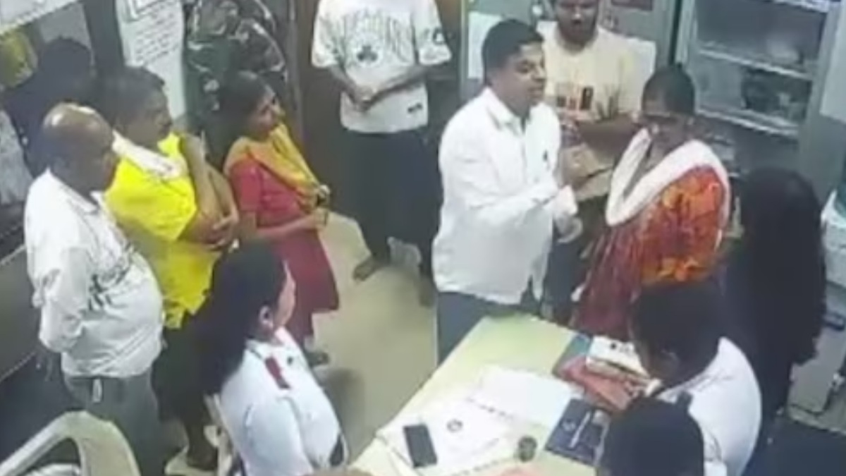 Shiv Sena's Ramesh Mhatre Denies Assaulting Woman Doctor, Blames 'Camera Angle' for Viral Video | Photo Credit: https://x.com/sardesairajdeep