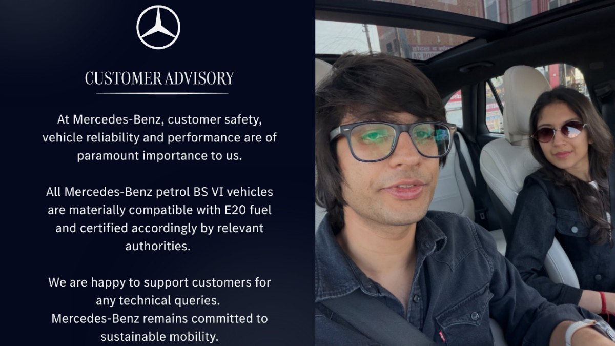 Mercedes Responds After Sourav Joshi Blames E20 Fuel for Mercedes GLC Mileage Crash